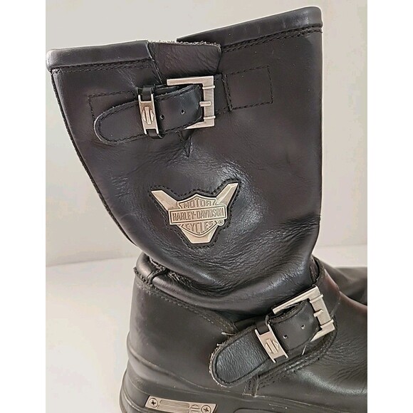 HARLEY-DAVIDSON Mens Boots Black Size 9 Engineer Leather main image 7